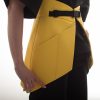 eco leather basque belt with peplum for hairdressers