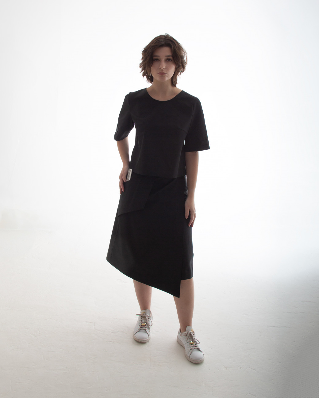 wrap skirt with belt and pockets for women hairdressers